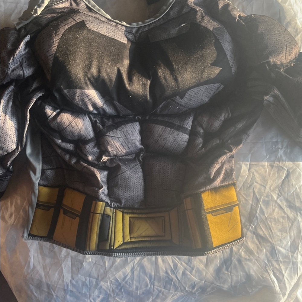Kids Superhero Costume with Mask - Black and Yellow - Picture 3 of 5